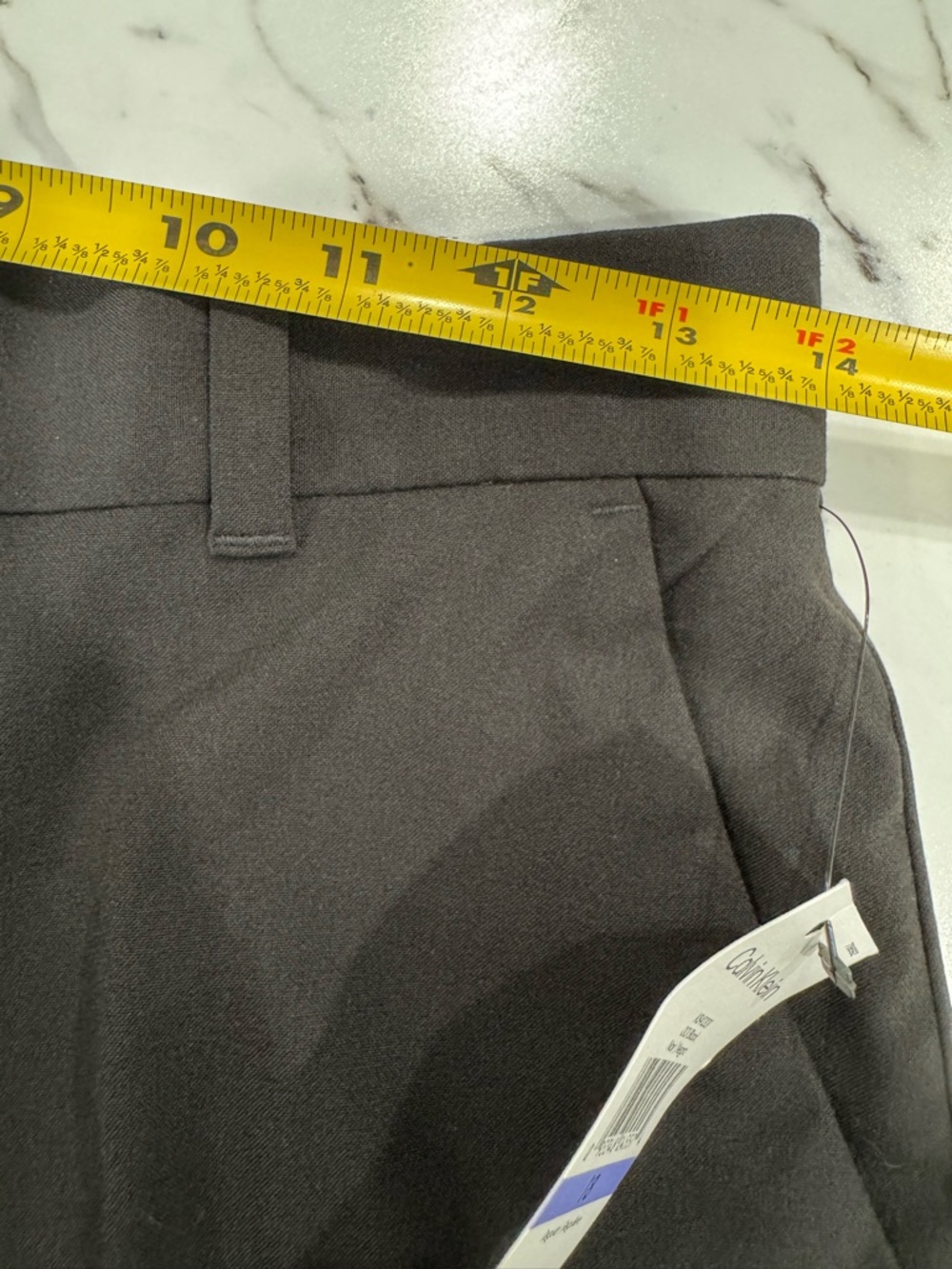 Calvin Klein Womens Slim Fit Black Dress Pants Size 18 Regular Stretch NWT - Picture 7 of 13